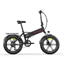 Eletronbike OD20 Zložljivo Električno Kolo - Črno
