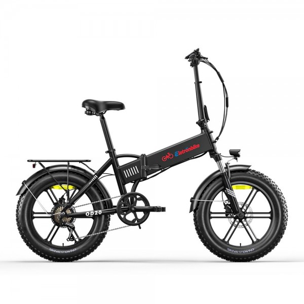 Eletronbike OD20 Zložljivo Električno Kolo - Črno