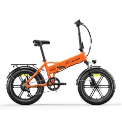 Eletronbike OD20 Zložljivo Električno Kolo - Oranžna