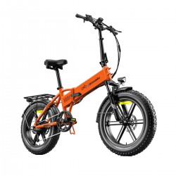Eletronbike OD20 Zložljivo Električno Kolo - Oranžna